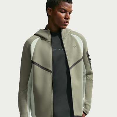 Nike Tech Men's Color-Block Full-Zip Fleece Windrunner Jacket